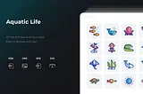 Aquatic Life Icon Pack