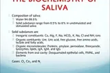 Fig : Some salivary substances