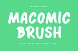 Macomic Brush Font