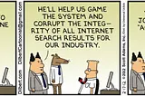 Dilbert's Pointy-Haired Boss and Search Engine Optimization