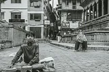 A photo of a young boy on the street trying to earn something for his family. And this is a reminder that the small challenges prepare us for greater ones.