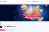 How to claim DUET Airdrop Rewards via Drep Credit