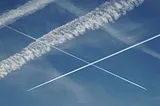 Chemtrails in the sky.