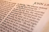 Faith in God, John 3.20, The Bible