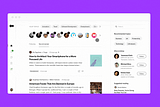 An image of the Medium homepage with a cursor moving across the screen, hovering over a star and a tool tip appearing.