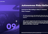 Autonomous ride-hailing: A transportation and logistics revolution streaming in real-time