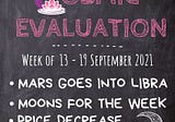 Cosmic Evaluation 13–19 Sept: Moon Action with a Price and stock Party