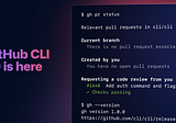 How To Use GitHub from your terminal with GitHub CLI