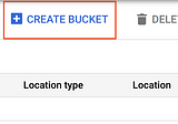 Easiest Way to create a bucket in Google cloud storage