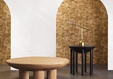 8 high-end furniture pieces by kelly wearstler that make use of natural materials