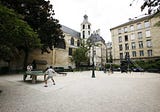 Square Charles-Victor Langlois, Marais district, Paris