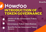 HowDoo — The Introduction of Token Governance