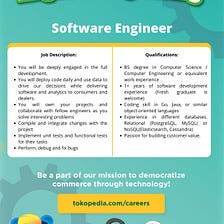 Tokopedia Software Engineering