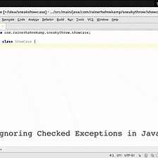 Ignoring Exceptions in Java - Rainer Hahnekamp