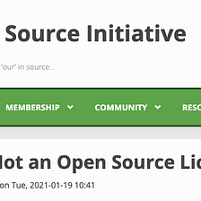 Is “vendor owned open source” an oxymoron?