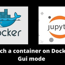 Runing a GUI container on the Docker