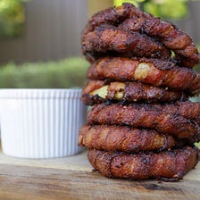 BACON WRAPPED ONION RINGS