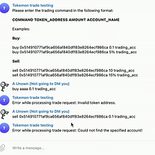 Trading From Telegram