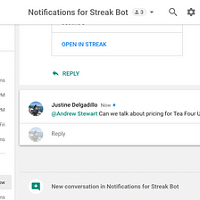 Introducing the @Streak bot for Google Hangouts Chat