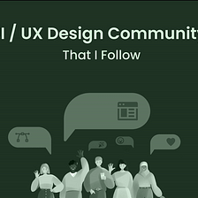 5 UI/UX Design Community That I Follow