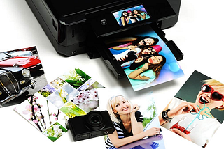 Printer with printed photos