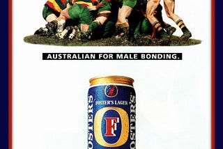 Rugby players drink lager