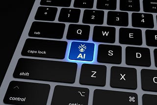 A keyboard with an AI key