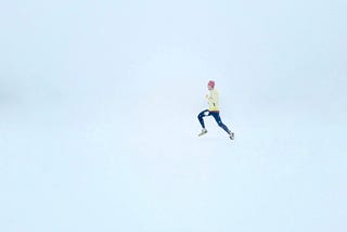 Jogging in freezing temperature