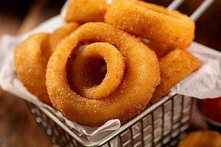 Homemade Crispy  fried onion rings