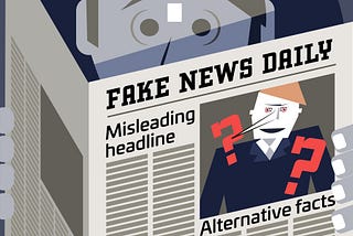 A cartoon about Fake News