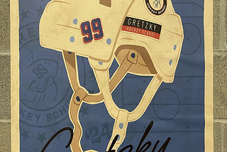 Poster at the Gretzky Hockey School