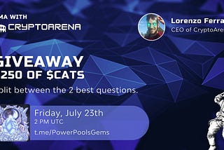 CryptoArena AMA with PowerPools Gems