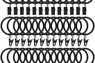 lansian-40pcs-rustproof-drapery-matte-stainless-steel-metal-curtain-rings-with-clips-1-5-inch-draper-1