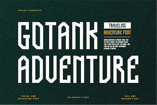 Gotank Adventure Font
