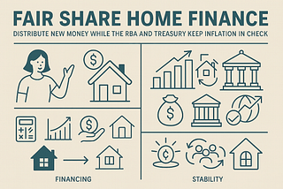 Fair-Share Home Finance: Spreading New Money Fairly While the RBA and Treasury Keep Inflation in…