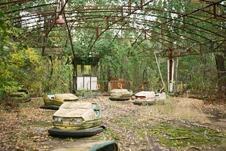 Abandoned amusement park depicts how cryptocurrencies should not be treated as a game.