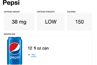 Pepsi vs. Coffee — The battle of sugar and caffeine