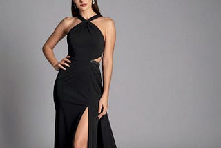 Black-Long-Dress-With-Slit-1