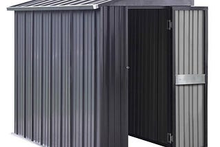 4-ft-w-x-8-ft-d-metal-lean-to-shed-storage-shed-33-sq-ft-in-gray-1