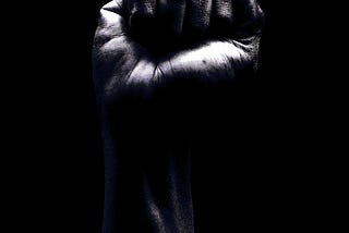 fist clenched in unity