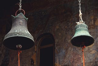 Two bells, one larger one smaller