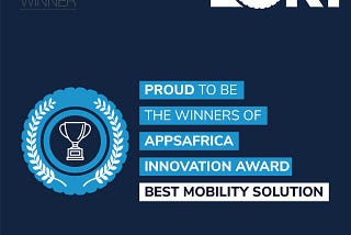 Lori Wins AppsAfrica Innovation Award 2019