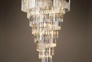 Luxury Tiered Crystal Chandelier for Foyer — Seus Lighting