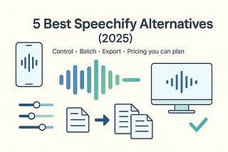 5 Best Speechify Alternatives (2025)