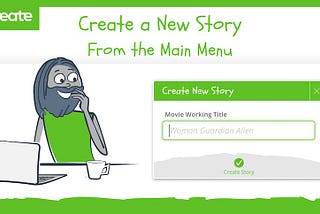 How to Create a New Story From the Main Menu in SoCreate Screenwriting Software