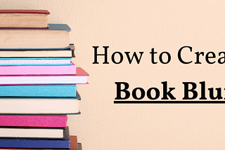 How to Create a Book Blurb