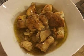 Porcini and Chestnuts soup