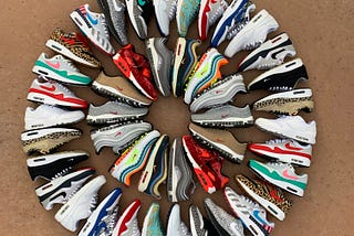 a really really popular way of taking pictures of the shoes you own.