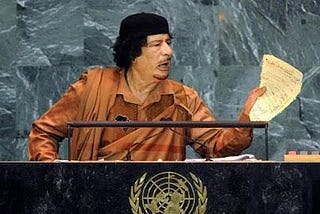 As Profecias de Gaddafi se cumprem