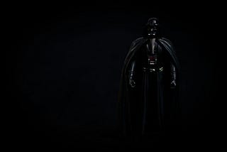 A picture of Darth Vader against a black background
